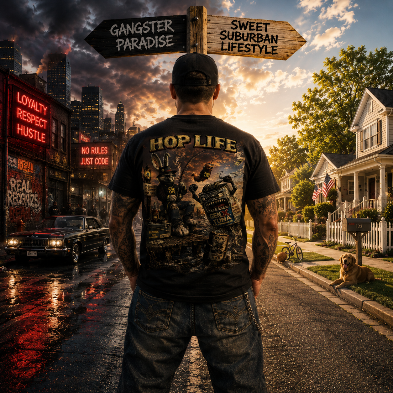 HOP LIFE – GRUB LIFE T-SHIRT