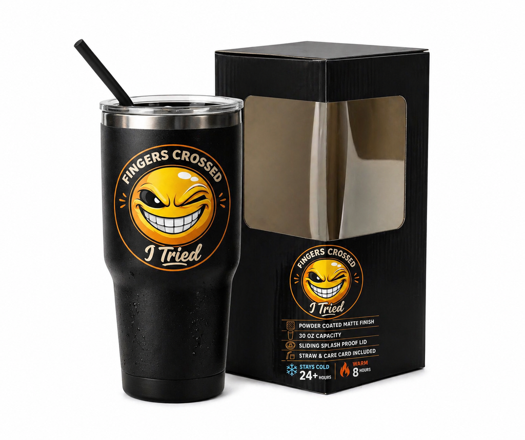 30oz Black Tumbler – Your Daily Carry