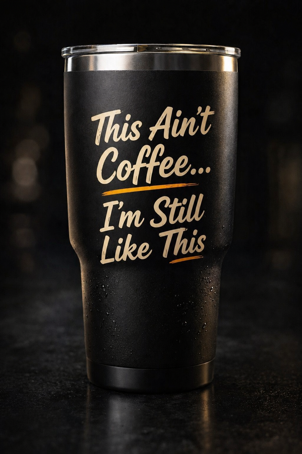 30oz Black Tumbler – Your Daily Carry