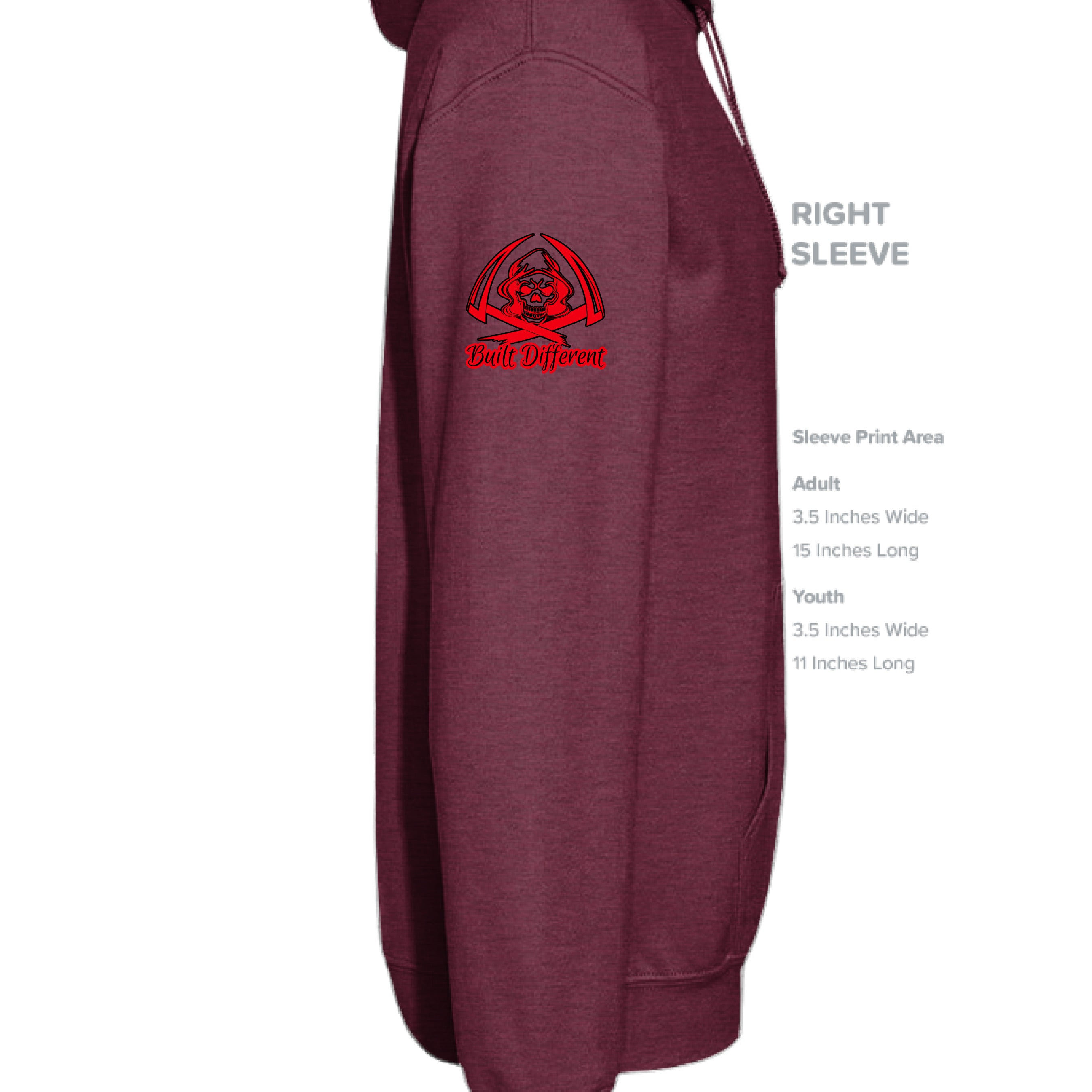Heather Sport Dark Maroon - SLEEVE_RIGHT
